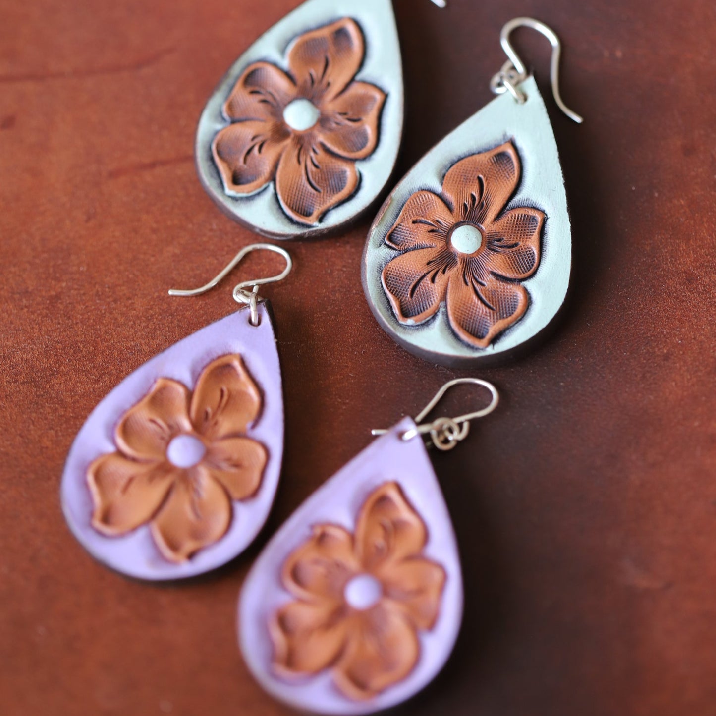 Lilac Uptown Jane Flower Earrings
