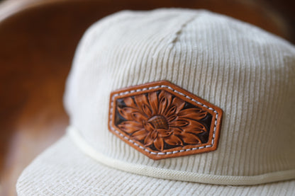 Cream Corduroy - Sunflower Patch Hat