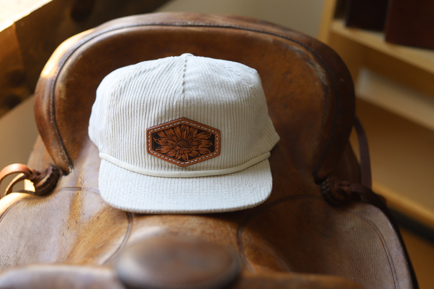 Cream Corduroy - Sunflower Patch Hat