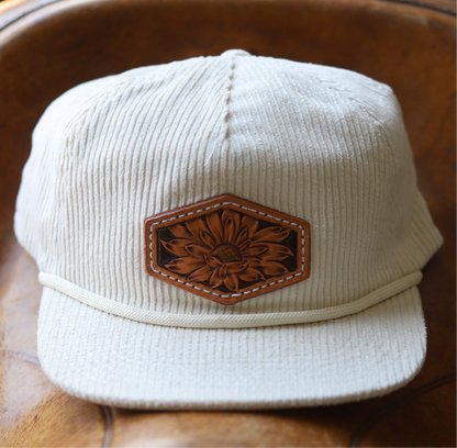 Cream Corduroy - Sunflower Patch Hat