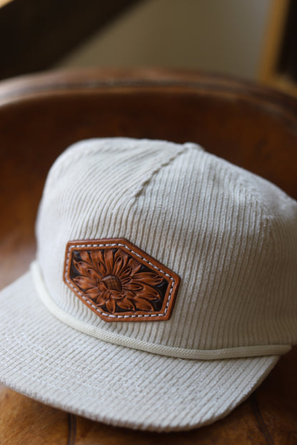 Cream Corduroy - Sunflower Patch Hat