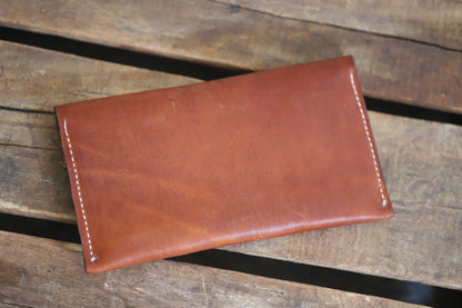 Pink Petals - Floral Tooled Clutch