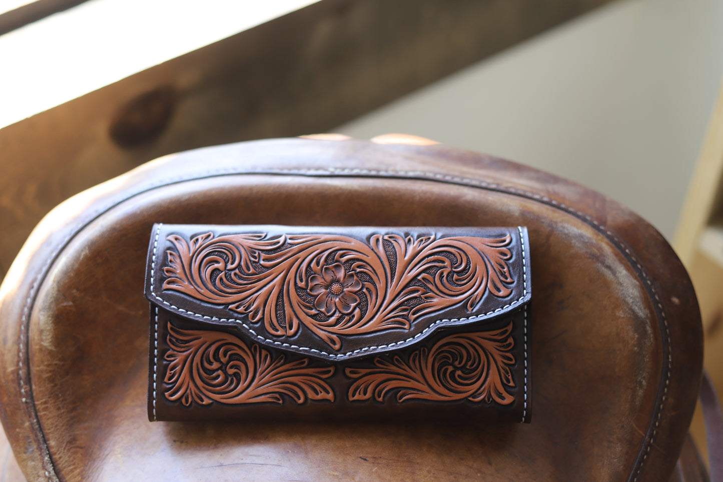 Chocolate Cactus Clutch Wallet