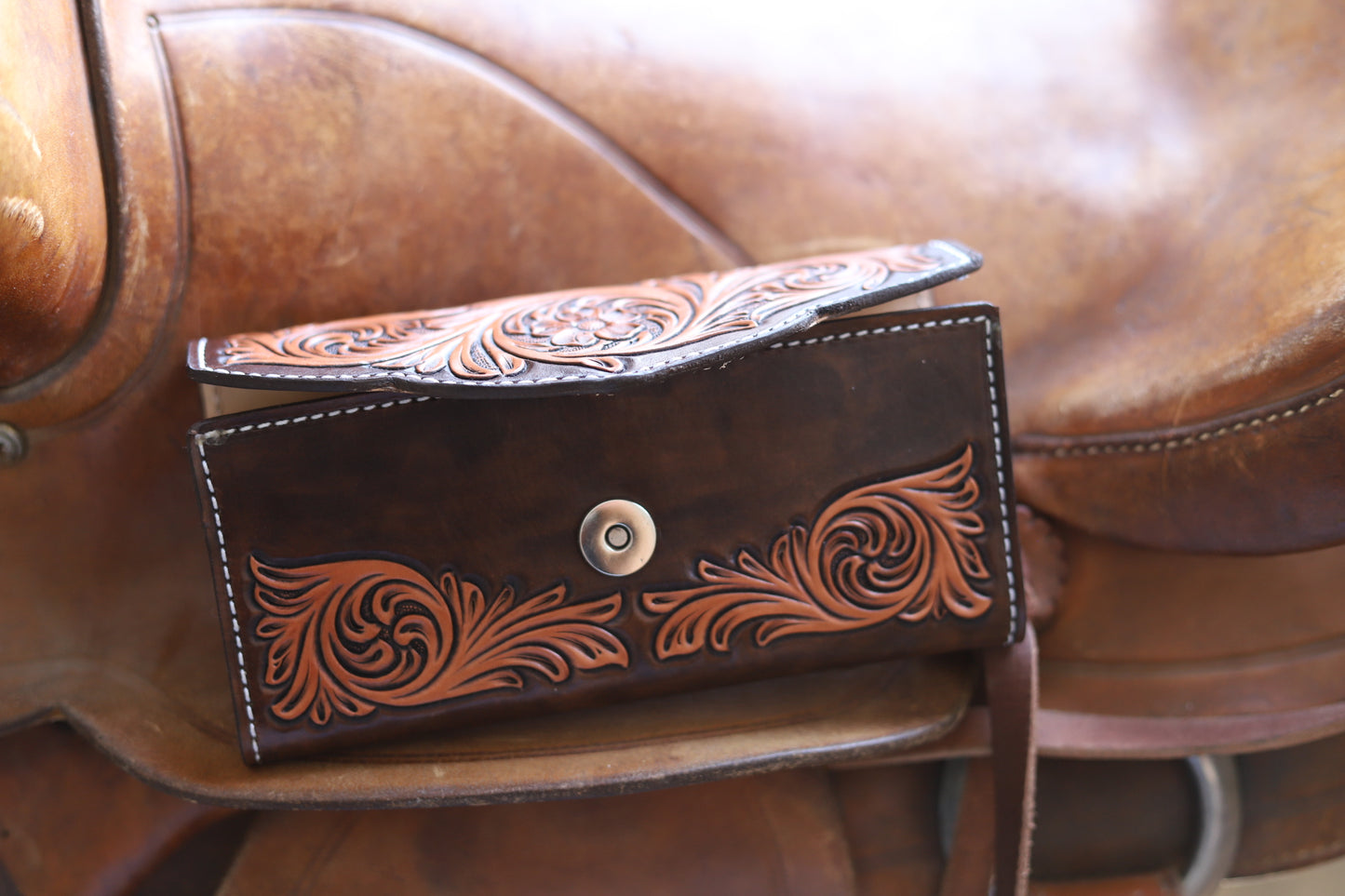 Chocolate Cactus Clutch Wallet