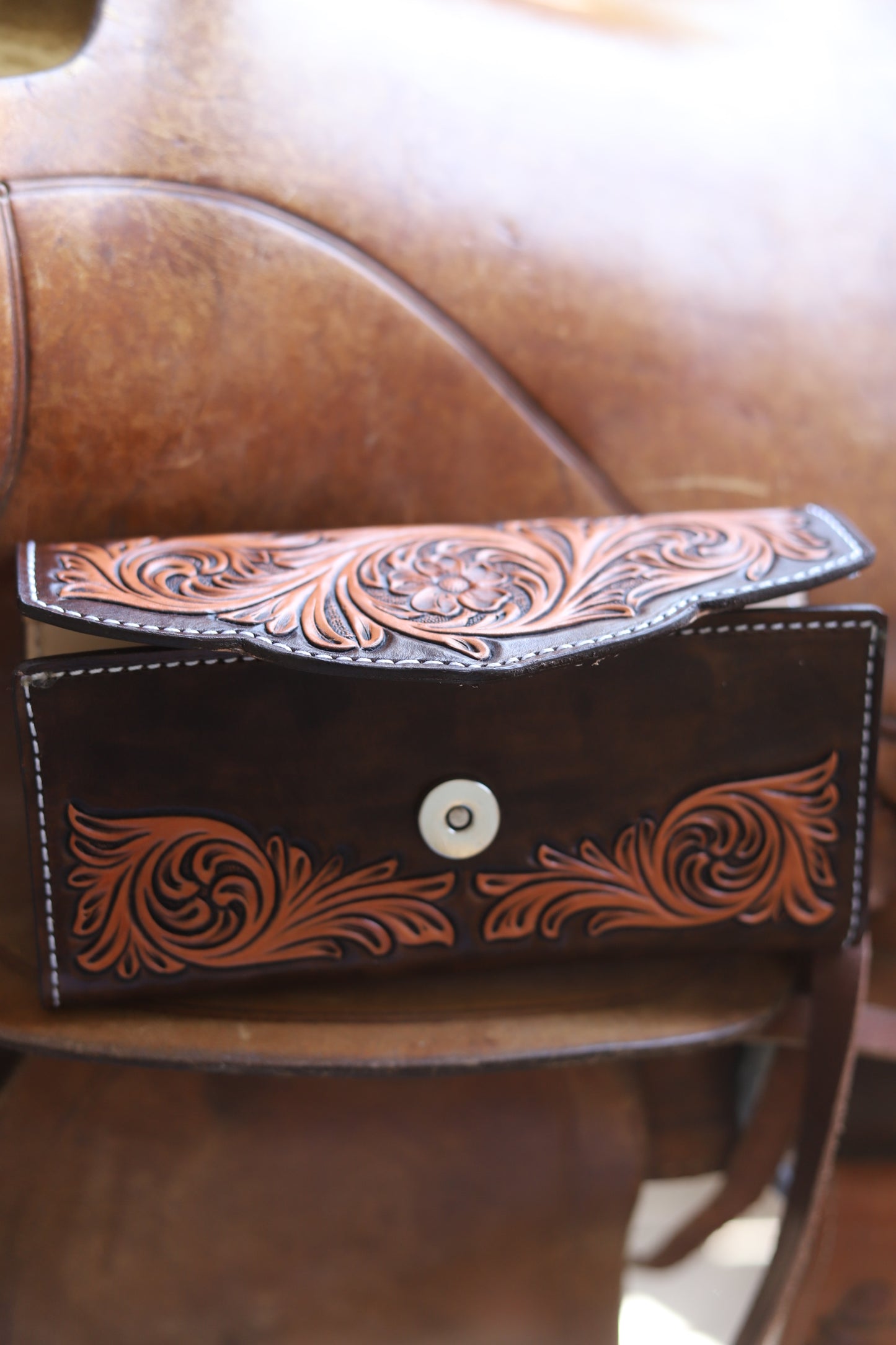Chocolate Cactus Clutch Wallet