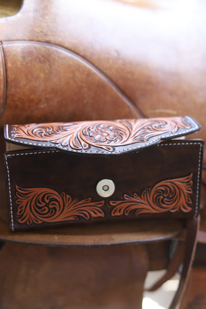 Chocolate Cactus Clutch Wallet
