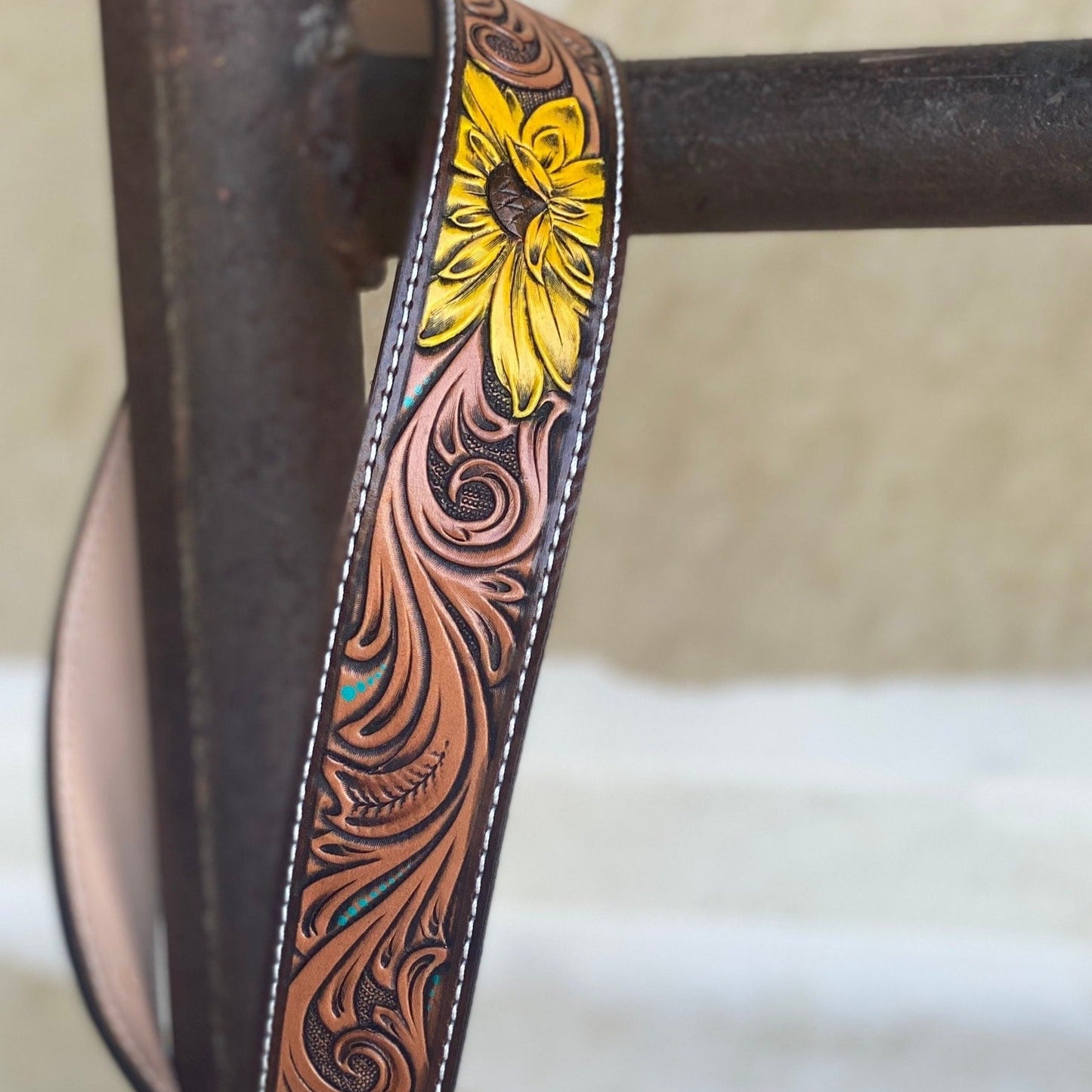 Custom Tooled Leather Belt